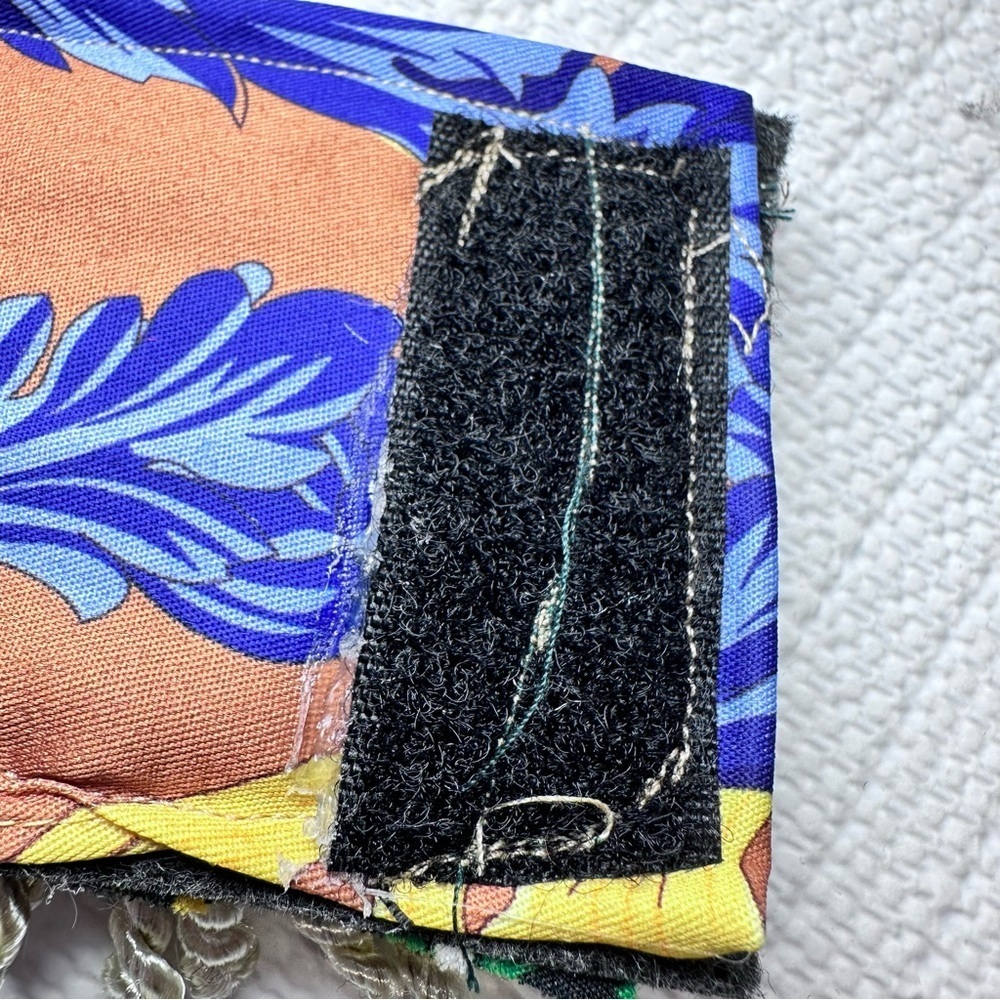 RUBYRUDI Cuff Bracelet Handcrafted OOAK Fabric Embellished Artisan Wearable Art - Picture 13 of 15